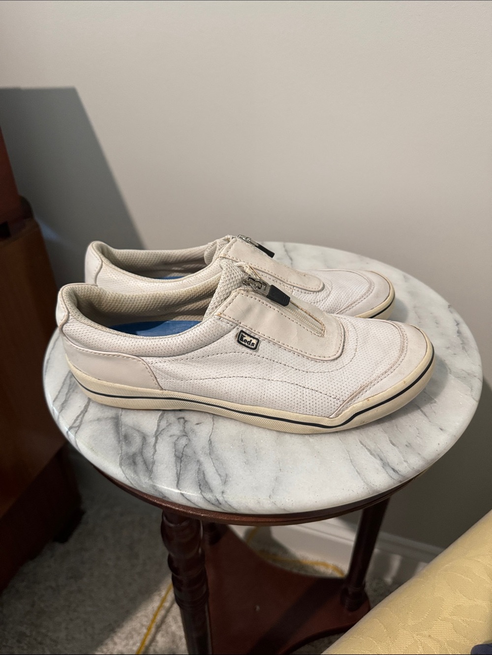 Women’s keds Slip-On Casual Sneakers in Off-White